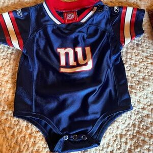 NFL NY GIANTS Baby Onesie in Blue and Red